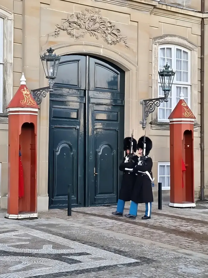 Amalienborg Palace square in Copenhagen