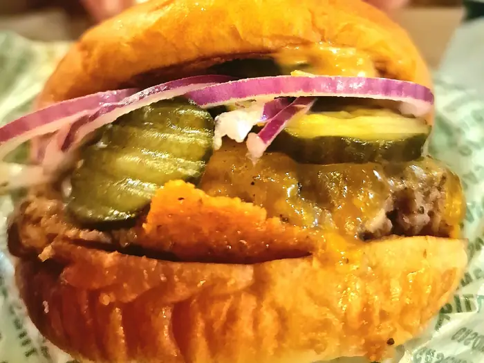 A Gasoline Grill organic burger